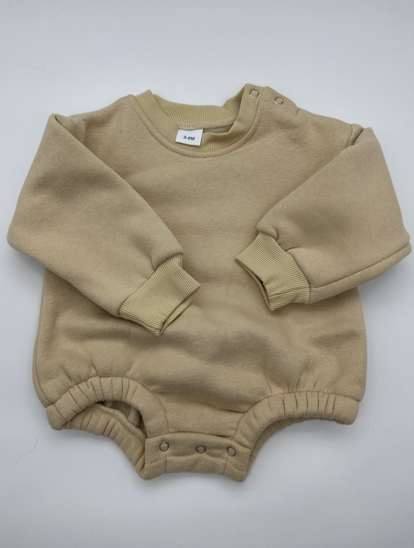 Tan Bubble Romper